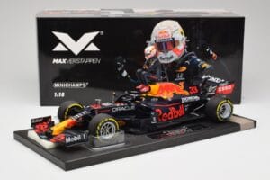 Red Bull RB16B #33 M. Verstappen France GP Winner 2021 Minichamps 1:18 113210833 Metaal — afbeelding 6 van 7