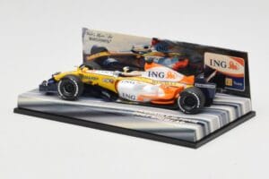 Renault R27 G. Fisichella / H. Kovalainen Showcar 2007 Minichamps 1:43 403070172 Metaal — afbeelding 3 van 5