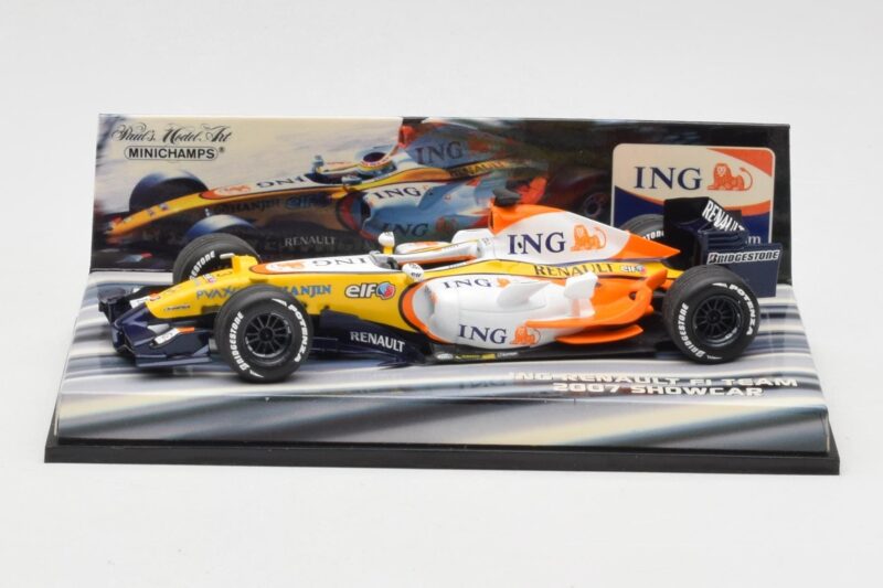 Renault R27 G. Fisichella / H. Kovalainen Showcar 2007 Minichamps 1:43 403070172 Metaal