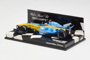 Renault R25 F. Alonso F1 World Champion Showcar 2005 Minichamps 1:43 400050075 Metaal — afbeelding 2 van 5