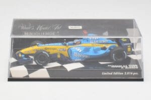 Renault R25 F. Alonso F1 World Champion Showcar 2005 Minichamps 1:43 400050075 Metaal — afbeelding 4 van 5