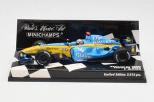 Renault R25 F. Alonso F1 World Champion Showcar 2005 Minichamps 1:43 400050075 Metaal