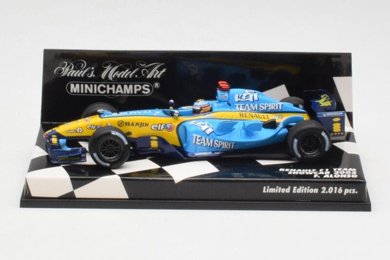 Renault R25 F. Alonso F1 World Champion Showcar 2005 Minichamps 1:43 400050075 Metaal