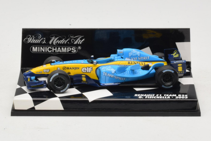 Renault R25 #6 G. Fisichella F1 2005 Minichamps 1:43 400050006 Metaal