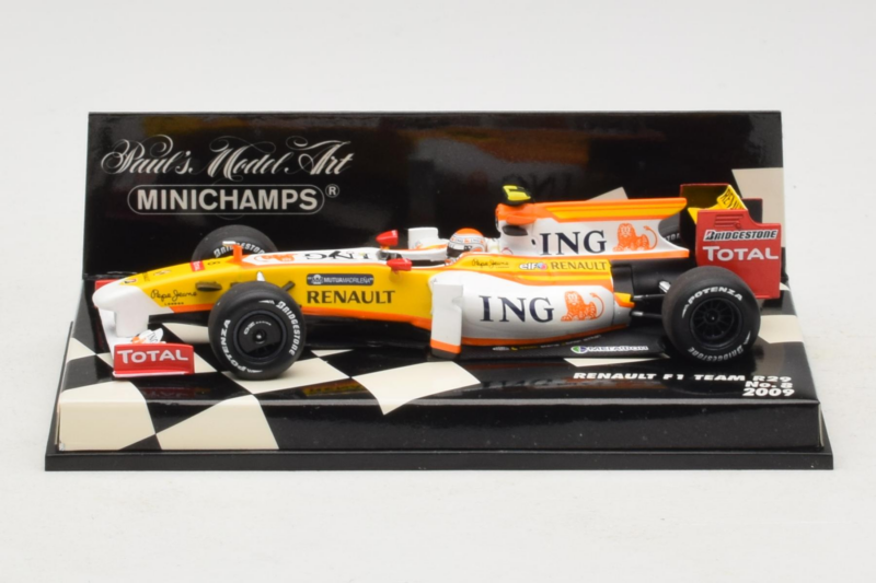 Renault R29 #8 N. Piquet Jr. F1 2009 Minichamps 1:43 400090008 Metaal