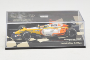 Renault R27 #3 G. Fisichella Renault F1 Team Showcar 2007 Minichamps 1:43 400070073 Metaal — afbeelding 4 van 5
