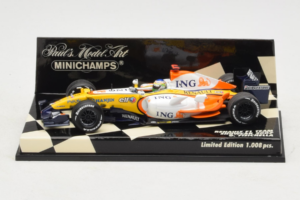 Renault R27 #3 G. Fisichella Renault F1 Team Showcar 2007 Minichamps 1:43 400070073 Metaal