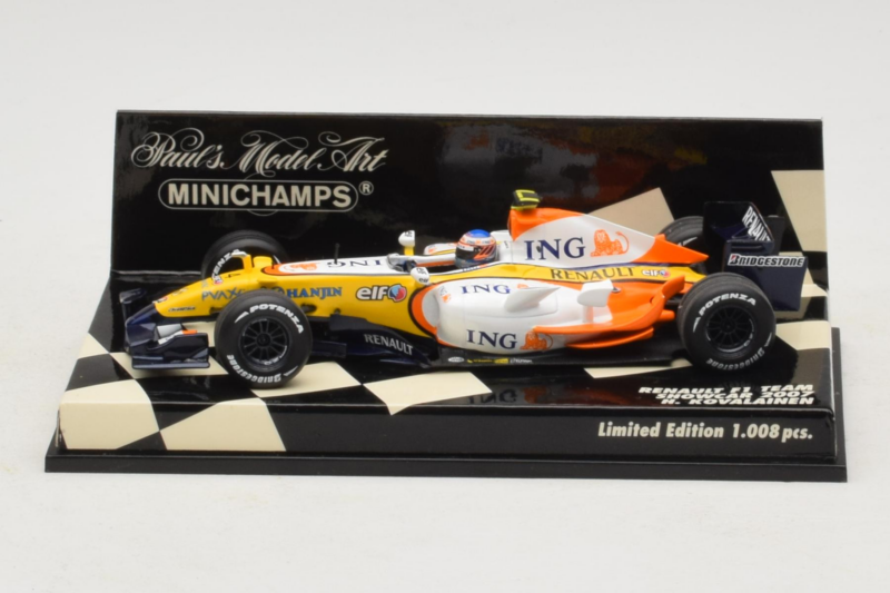 Renault R27 #4 H. Kovalainen Renault F1 Team Showcar 2007 Minichamps 1:43 400070074 Metaal