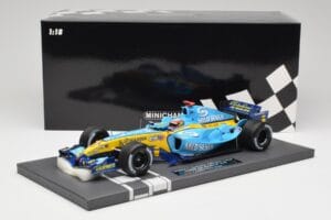 Renault R25 #5 F. Alonso San Marino GP Winner 2005 Minichamps 1:18 117050405 Hars — afbeelding 7 van 7