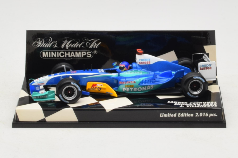 Sauber C24 Petronas #11 J. Villeneuve Sauber Petronas F1 Team Showcar 2005 Minichamps 1:43 400050081 Metaal