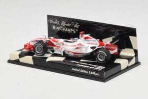 Super Aguri Honda SA06 #22 T. Sato Japanese GP 2006 Minichamps 1:43 400060122 Metaal — afbeelding 3 van 5