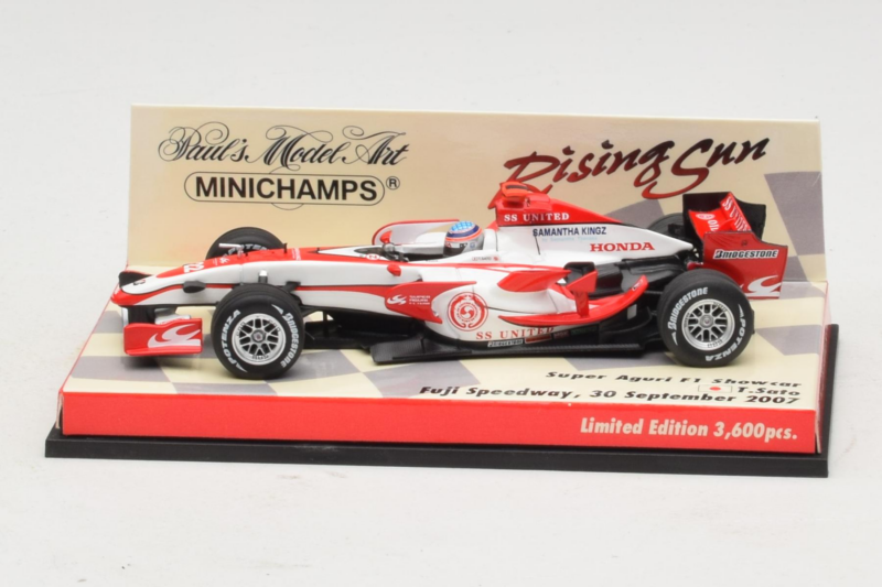 Super Aguri SA07 T. Sato F1 Showcar 2007 Minichamps 1:43 403080092 Metaal