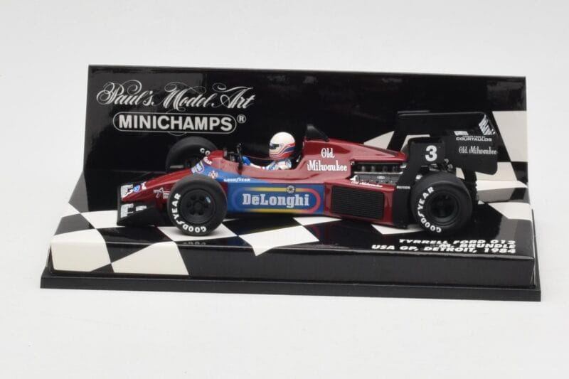 Tyrrell Ford 012 #3 M. Brundle Detroit GP USA 1984 Minichamps 1:43 400840003 Metaal