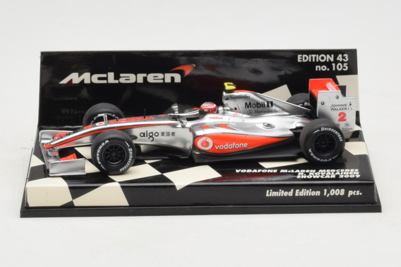 McLaren MP4-24 Mercedes #2 H. Kovalainen Vodafone McLaren Showcar F1 2009 Minichamps 1:43 530094372 Metaal