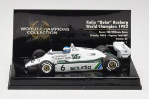 Williams FW08 #6 K. Rosberg F1 World Champion 1982 Minichamps 1:43 436820106 Metaal