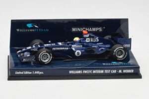 Williams FW27C BMW #7 M. Webber Test Car F1 2005 Minichamps 1:43 400050109 Metaal