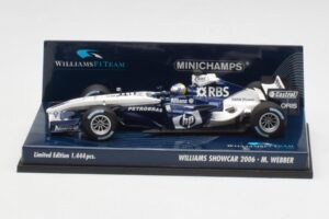 Williams FW28 M. Webber Showcar F1 2006 Minichamps 1:43 400060079 Metaal