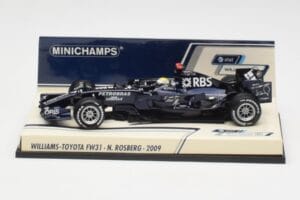 Williams FW31 Toyota #16 N. Rosberg F1 2009 Minichamps 1:43 400080207-M1 Metaal