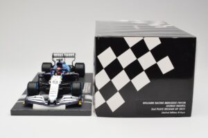 Williams FW43B Mercedes #63 G. Russell Belgian GP 2021 Minichamps 1:18 117211363 Hars — afbeelding 6 van 7