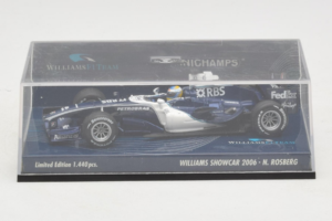 Williams FW28 Cosworth #10 N. Rosberg Williams F1 Team Showcar 2006 Minichamps 1:43 400060080 Metaal — afbeelding 4 van 5