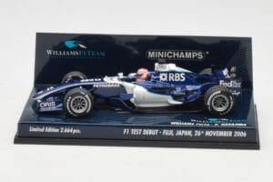 Williams FW28 Toyota K. Nakajima F1 Test Debut 2006 Minichamps 1:43 400060135 Metaal