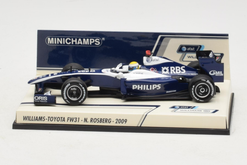Williams FW31 Toyota #16 N. Rosberg F1 2009 Minichamps 1:43 400090016 Metaal