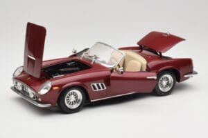 Ferrari 250 GT California Spider LWB Donkerrood Hot Wheels 1:18 25727 Metaal — afbeelding 2 van 8