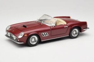 Ferrari 250 GT California Spider LWB Donkerrood Hot Wheels 1:18 25727 Metaal