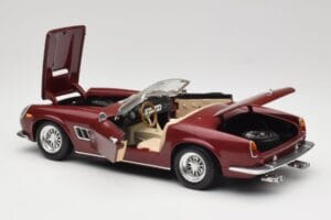 Ferrari 250 GT California Spider LWB Donkerrood Hot Wheels 1:18 25727 Metaal — afbeelding 5 van 8