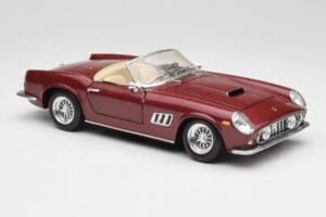 Ferrari 250 GT California Spider LWB Donkerrood Hot Wheels 1:18 25727 Metaal — afbeelding 6 van 8