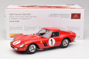 Ferrari 250 GTO #1 P. Rodriguez / W. Mairesse Paris 1000km 1962 CMC 1:18 M-254 Metaal — afbeelding 6 van 6