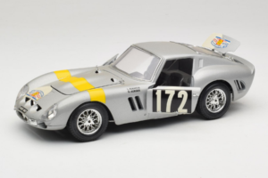 Ferrari 250 GTO #172 L. Bianchi / G. Berger Tour de France 1962 Zilver Gelimiteerde Editie Bburago 1:18 3011-S1 Metaal — afbeelding 2 van 8