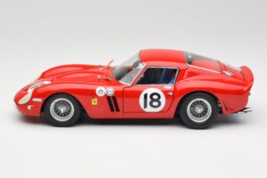 Ferrari 250 GTO #18 P. Rodriguez Daytona Continental 3 Hours Winner 1963 Kyosho 1:18 08438F Metaal — afbeelding 4 van 8