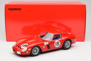 Ferrari 250 GTO #18 P. Rodriguez Daytona Continental 3 Hours Winner 1963 Kyosho 1:18 08438F Metaal — afbeelding 8 van 8