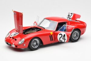 Ferrari 250 GTO #24 J. Blaton / G. Langlois 2nd 24 Hours of Le Mans 1963 Kyosho 1:18 08432C Metaal — afbeelding 2 van 8