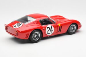 Ferrari 250 GTO #24 J. Blaton / G. Langlois 2nd 24 Hours of Le Mans 1963 Kyosho 1:18 08432C Metaal — afbeelding 3 van 8