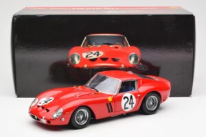 Ferrari 250 GTO #24 J. Blaton / G. Langlois 2nd 24 Hours of Le Mans 1963 Kyosho 1:18 08432C Metaal — afbeelding 8 van 8