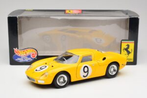Ferrari 250 LM #21 M. Gregory / J. Rindt NART 24 Hours of Le Mans Winner 1965 Hot Wheels 1:18 25729 Metaal — afbeelding 8 van 8