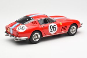 Ferrari 275 GTB Competizione #26 G. Biscaldi / A. de Bourbon Team Hugus 24 Hours of Le Mans 1966 CMC 1:18 M-199 Metaal — afbeelding 2 van 6