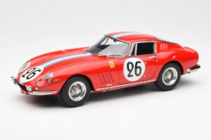 Ferrari 275 GTB Competizione #26 G. Biscaldi / A. de Bourbon Team Hugus 24 Hours of Le Mans 1966 CMC 1:18 M-199 Metaal
