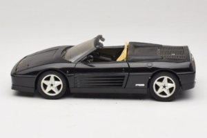 Ferrari 348 Spider Zwart Met Zilveren Wielen Mira 1:18 6918 Metaal — afbeelding 4 van 8