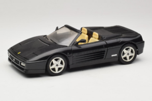 Ferrari 348 Spider Zwart Met Zilveren Wielen Mira 1:18 6918 Metaal