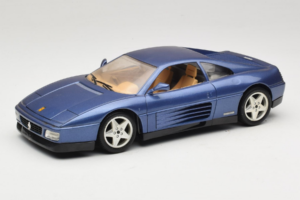 Ferrari 348tb Donkerblauw Metallic Bburago 1:18 3039-B1 Metaal