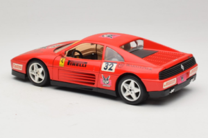Ferrari 348 TB #32 Pirelli Rood 1989 Bburago 1:18 3039-P1 Metaal — afbeelding 7 van 8