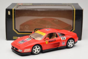 Ferrari 348 TB #32 Pirelli Rood 1989 Bburago 1:18 3039-P1 Metaal — afbeelding 8 van 8