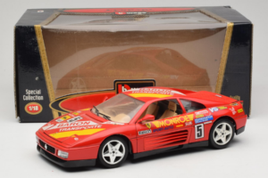 Ferrari 348 TB #5 Monroe Rood 1989 Bburago 1:18 3039-M1 Metaal — afbeelding 8 van 8