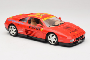 Ferrari 348tb Pirelli Rood Bburago 1:18 3039-P2 Metaal — afbeelding 6 van 8