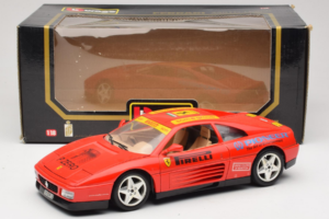 Ferrari 348tb Pirelli Rood Bburago 1:18 3039-P2 Metaal — afbeelding 8 van 8