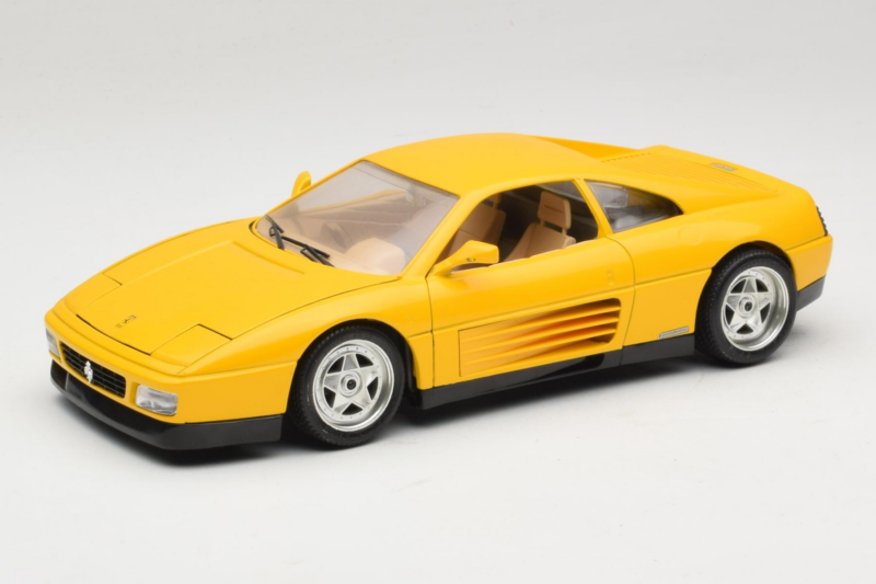 Ferrari 348 TB Geel Replacement Box Bburago 1:18 3039-R2 Metaal