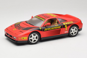 Ferrari 348 ts Evoluzione #1 Rood Mira 1:18 6112 Metaal